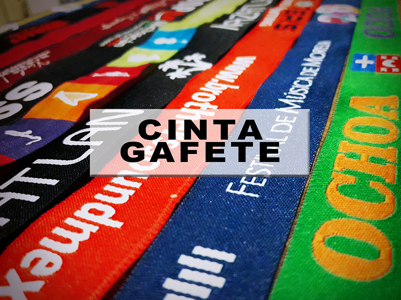 Cintas Gafetes Tejida sin gancho.